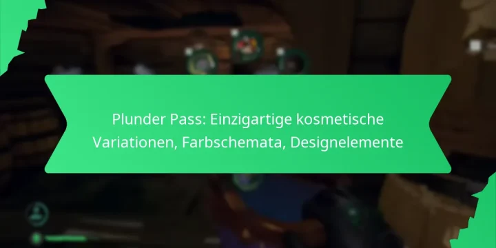 Plunder Pass: Einzigartige kosmetische Variationen, Farbschemata, Designelemente