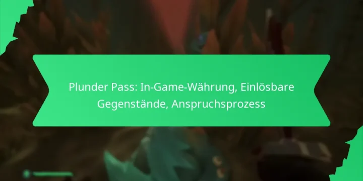 Plunder Pass: In-Game-Währung, Einlösbare Gegenstände, Anspruchsprozess