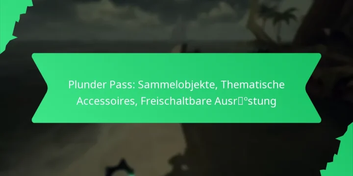 Plunder Pass: Sammelobjekte, Thematische Accessoires, Freischaltbare Ausrüstung