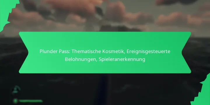 Plunder Pass: Thematische Kosmetik, Ereignisgesteuerte Belohnungen, Spieleranerkennung