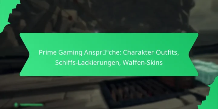 Prime Gaming Ansprüche: Charakter-Outfits, Schiffs-Lackierungen, Waffen-Skins