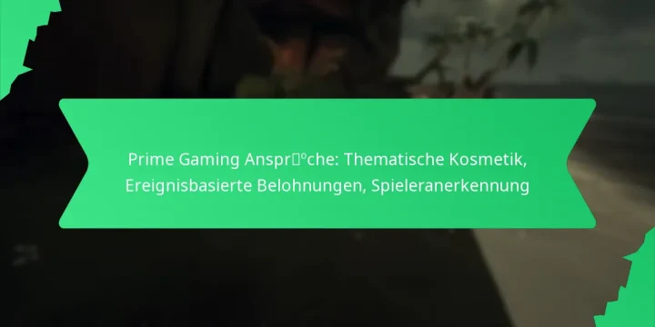 Prime Gaming Ansprüche: Thematische Kosmetik, Ereignisbasierte Belohnungen, Spieleranerkennung