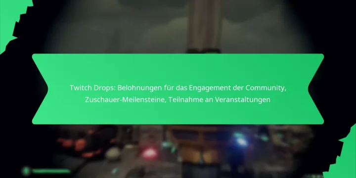 Twitch Drops: Belohnungen für das Engagement der Community, Zuschauer-Meilensteine, Teilnahme an Veranstaltungen