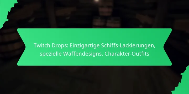 Twitch Drops: Einzigartige Schiffs-Lackierungen, spezielle Waffendesigns, Charakter-Outfits