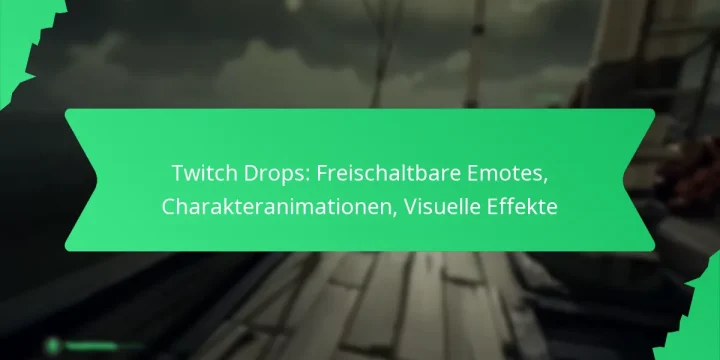 Twitch Drops: Freischaltbare Emotes, Charakteranimationen, Visuelle Effekte
