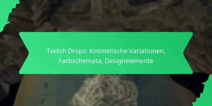 Twitch Drops: Kosmetische Variationen, Farbschemata, Designelemente