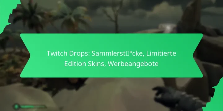 Twitch Drops: Sammlerstücke, Limitierte Edition Skins, Werbeangebote