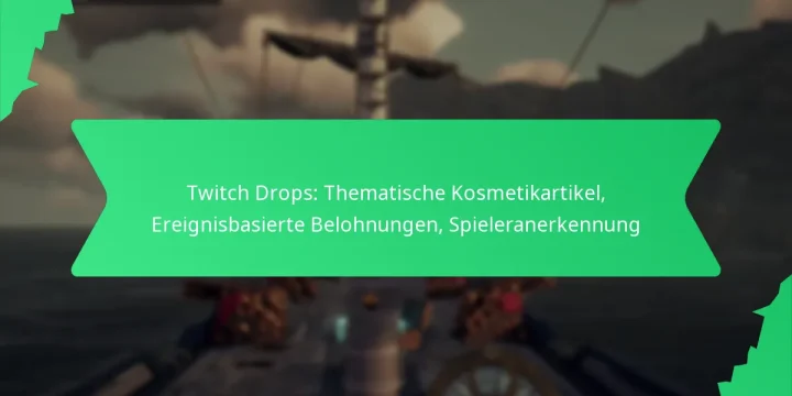 Twitch Drops: Thematische Kosmetikartikel, Ereignisbasierte Belohnungen, Spieleranerkennung